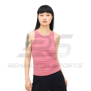 La mejor fabricación Camiseta sin mangas de mujer de color sólido de la mejor calidad Proveedor directo de fábrica Ropa activa Camiseta sin mangas de gimnasio para damas - Product Image 1