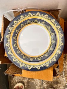 High Quality Reusable <b>Ceramic</b> Porcelain Dinnerware <b>Set</b> Eco-friendly Oven Safe Round <b>Dinner</b> <b>Set</b> From India - Product Image 5