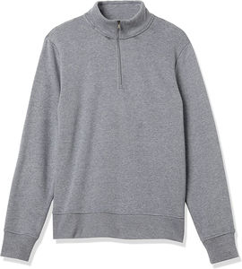 Sweat-shirt à capuche en polaire à fermeture éclair sur le côté personnalisé pour hommes, nouveau design personnalisé, vente en gros de sweat-shirt à demi-fermeture éclair - Product Image 6