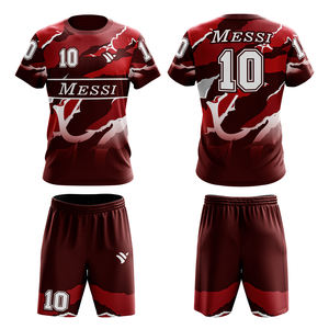 Camisetas de Fútbol Personalizables para Hombre, de Alta Calidad, Secado Rápido y Transpirables, al por Mayor, OEM, Kits de Fútbol Personalizados para Clubes Masculinos - Product Image 1