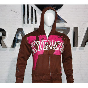 Ensemble Survêtement Surdimensionné 400 GSM Sweat à Capuche Polaire de Coton et Pantalon Streetwear Logo Personnalisé Fournisseur OEM - Product Image 1