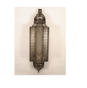 Living Room Decorative <b>Metal</b> <b>Lantern</b> Brown Color for Home Decor - Product Image 6