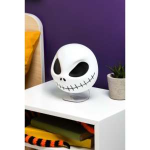 Máscara de Jack de Pesadilla Antes de la Navidad, Lámpara Decorativa LED de 18 cm de Altura para Decoraciones de Halloween - Product Image 1