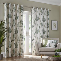 Rideau de chambre moderne personnalisable 100 % coton écologique à motif ondulé, toutes saisons, insonorisant, occultant de haute qualité