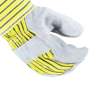 Factory Made Solid Color Working Gloves High Quality Best Selling Non-slip Leather Made Working Gloves <b>Safety</b> Working Gloves - Product Image 5