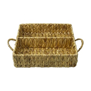 Plateau de service artisanal en jacinthe d'eau Viettimecraft pour le marché d'exportation, plateau de service pour la cuisine, artisanat vietnamien - Product Image 5