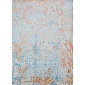 พรมไหมพรมและไหมไผ่ถักมือสีเบจและสีน้ำตาลลายแบบนามธรรมสำหรับห้องนั่งเล่นหรือห้องนอนวัยรุ่น-Srb(703) - Product Image 1