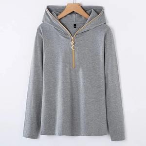 Sudadera con Capucha Holgada de Forro Polar para Mujer 2024, Bordada, Transpirable, Estampada, Informal, de Punto, para Primavera, Otoño e Invierno - Product Image 6