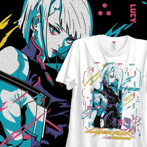 Camiseta Cyberpunk Edgerunners de Tela Tejida Transpirable - Product Image 3