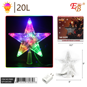 21.5CM 20L ha condotto l'albero della stella di natale 24PCS/CS alberi di natale - Product Image 1