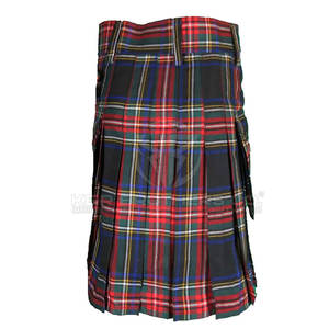 กระโปรงลายตาหมากรุกของผู้หญิงพร้อมผ้าสัมผัสนุ่มและจีบเรียบร้อยสำหรับสวมใส่ในชีวิตประจำวันผ้าตาหมากรุก - Product Image 5