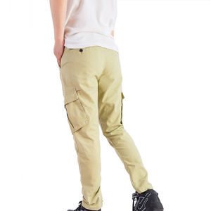 กางเกงคาร์โก้สไตล์วินเทจของผู้ชายกางเกงคาร์โก้ผ้าฝ้าย100% ออกแบบโลโก้ได้ตามต้องการ - Product Image 5