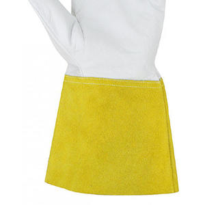Gants de soudage de production à la main en cuir de peau de vache Gants de soudage de protection thermique à usage intensif - Product Image 4