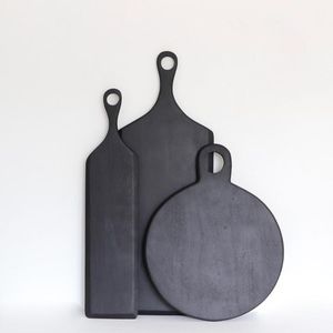 Tabla de cortar de madera redonda para el hogar o el restaurante, tabla de quesos de cocina y bloques de cortar usados - Product Image 2