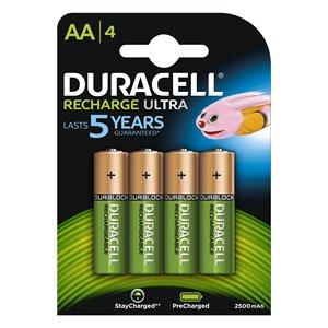 Batteria Stilo <span class=keywords><strong>AA</strong></span> ricaricabile 2500mAh RECHARGEABLE ULTRA (4pz) HR06 P - Product Image 1