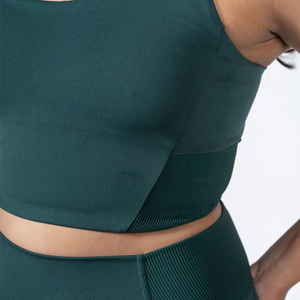 OEM Custom High Support Crop Tank <b>Top</b> Gym Fitness 4 Way Stretch Cooling Yoga Sports Bra for Women Custom Tank <b>Top</b> - Product Image 5