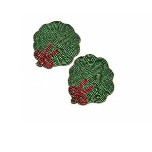 High Quality <b>Round</b> Handmade Glass Beaded Coaster Set of 6 for Drinks and <b>Coffee</b> <b>Table</b> Handmade Glass Beads Coaster - Product Image 5