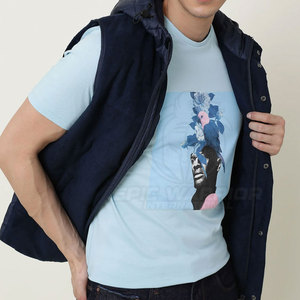 Camiseta de Diseño Gráfico para Hombre, Ropa de Verano, Fabricada en Fábrica, Estilo Casual, Camiseta Estampada con MOQ Bajo - Product Image 3