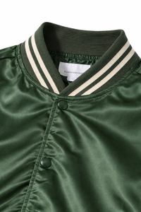 Chaqueta de Satén para Hombre de Alta Calidad, Chaqueta de Satén para Hombre de Larga Duración, Chaqueta de Satén Verde con Botones a Presión, Talla Personalizada - Product Image 4