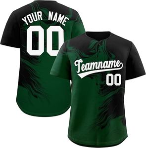 Uniformes de baseball personnalisés à dégradé, maillots de baseball imprimés numériquement, chemises de sport brodées avec nom et logo pour hommes, garçons et équipes - Product Image 4