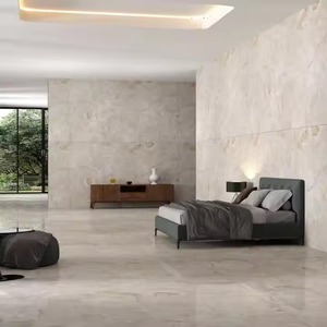 Dalle en pierre frittée Alfa Beige haute brillance 1600x3200mm aspect marbre pour murs et sols 160x320cm Plus grande taille - Product Image 2