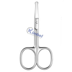 Wholesale Safety <b>Scissor</b> <b>for</b> Baby <b>Nail</b> Cutting Stainless Steel with Round Edges Straight Blade Plastic Handle in Bulk Quantity - Product Image 1