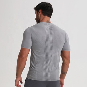 T-shirt de sport de course à manches courtes vierge bon marché Impression personnalisée Sublimation logo T-shirt Polyester à séchage rapide T-shirt pour hommes - Product Image 6