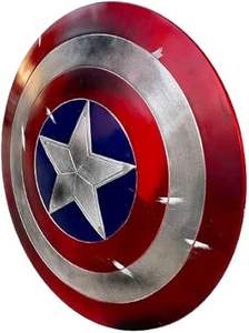 Damage Cap America Metal Shield Cosplay Battle Damage Cap America Shield para Cosplay o Roleplay Shield Artículo de regalo - Product Image 3