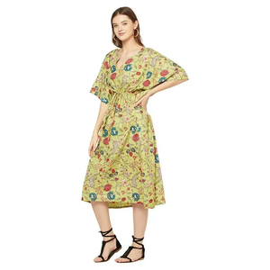 Plus Size Kaftan-Floral Maxi <b>Dress</b> Kimono <b>Boho</b> Bridesmaid <b>Prom</b> Multi-Use Floral Maxi <b>Dress</b> for Parties Special Occasions - Product Image 3