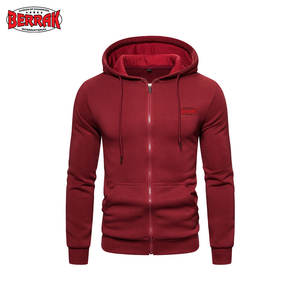 2025 nouveauté hommes sweat à capuche en coton biologique avec Logo personnalisé broderie fermeture à glissière respirant bouffée impression pour l'automne - Product Image 4