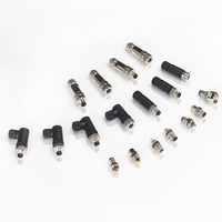 Connecteur circulaire Leaka personnalisé IP67 M8 à code A/B/D, 2, 3, 4, 5 broches, mâle/femelle, droit, à vis, pour capteurs et alimentation