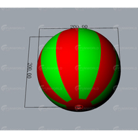 Boule de roulement colorée gonflable durable de plage de PVC pour le jeu extérieur de sport de bâtiment d'équipe