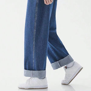 Pantalones Vaqueros de Mezclilla para Hombre, Jeans de Cintura Alta para Hombre, Pantalones Vaqueros Transpirables Lavados, Personalizados - Product Image 3