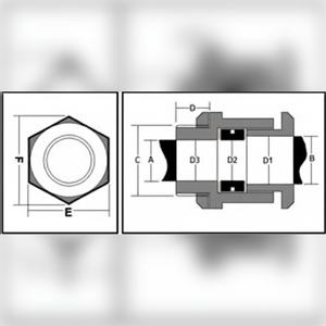 ตัวรัดสายเคเบิลทองเหลืองแบบกดเดียวรุ่นใหม่ AE18 เกลียว M100 ระดับการป้องกัน IP65 ชุบนิกเกิล สำหรับสายเคเบิลขนาด 90 ถึง 96 มม. - Product Image 6