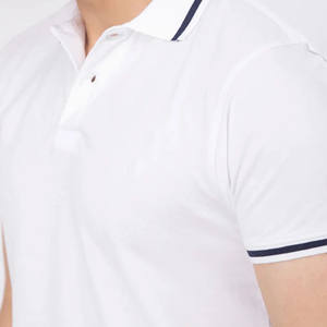Nouveauté Polo à manches courtes de haute qualité pour hommes avec broderie de couleur blanche Logo personnalisé T-shirt tendance pour l'été - Product Image 4