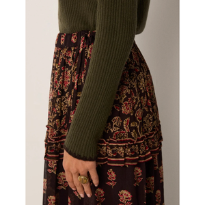 Pull Selva pour femme WEGNER, tricoté, décontracté, avec broderie florale gothique, boutons décoratifs, respirant, pour l'automne/hiver - Product Image 3