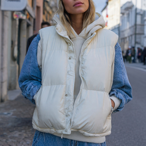 Chaleco Acolchado para Mujer, Abrigo con Capucha, Ropa de Invierno, Chaleco Sin Mangas, Ropa de Moda para Mujer, Chaleco Acolchado - Product Image 2