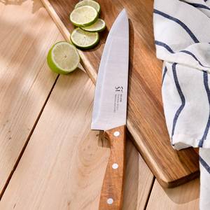 Juego de 2 cacerolas con tapas, 2024 cm, en aluminio prensado, color azul + 3 cuchillos de acero inoxidable + tabla de cortar de 40x25 cm - Product Image 3