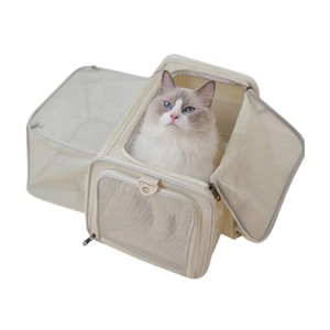 Bolsa de Transporte para Mascotas con Laterales Suaves, Tela Oxford, Cierre de Cremallera, Ventana de Malla Transpirable para Gatos - Product Image 2