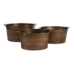 Nouveau design attrayant jardinières décoratives de jardin jardinières polies en cuivre martelé de qualité supérieure pour les fournisseurs de gros - Product Image 4