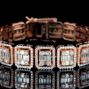 Joyería de Moda al por Mayor, Cadena Cubana de Plata de Ley 925 de 10 mm con Diamantes de Imitación VVS Moissanite, Estilo Hip Hop - Product Image 6