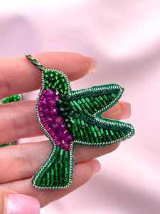 Broches perlées Broche design faite à la main. Accessoires de haute qualité. Broche design unique. Baby shower meilleur cadeau. - Product Image 4