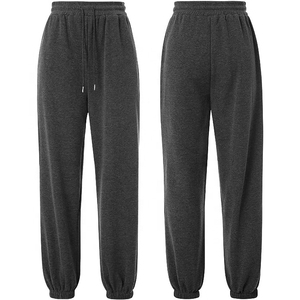 Pantalones Deportivos de Mujer, de Algodón y Felpa, con Cordón en la Cintura, para Entrenamiento, Gimnasio, Correr, al por Mayor, de Alta Calidad, Holgados, con Logotipo - Product Image 3