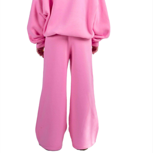 Conjunto de chándal de mujer de gran tamaño, rosa y pantalones de chándal Sudadera con capucha, logotipo personalizado, ropa deportiva cómoda informal perfecta para compradores al por mayor - Product Image 2