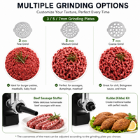 Hachoir Électrique Multifonctionnel et Hachoir à Viande, Embotteuse à Saucisses, Trancheuse à Légumes, Robot Culinaire pour la Maison et la Restauration - Vente Chaude