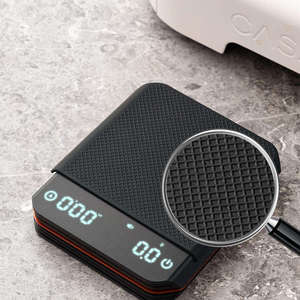 Báscula Digital de Cocina para Café de 2 kg/0,1 g, Material Plástico ABS, Pantalla LCD, Temporizador, Funciones para Verter, Goteo y Espresso - Product Image 1