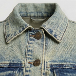 Veste en jean vintage pour femmes, mode automne, manches longues, boutonnée, veste en jean personnalisée pour femmes, vêtements de rue, haut, couleur personnalisée - Product Image 4