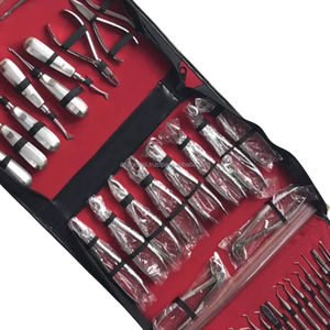 Kit de 61 Piezas de Fórceps y Elevadores de Extracción Quirúrgica Dental Manual de Acero Inoxidable, Herramientas de Limpieza Dental con Agarre Ergonómico, CE - Product Image 3