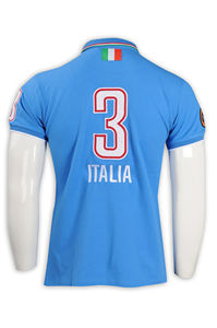 Chemises de golf pour hommes de haute qualité, logo personnalisé, tricot sublimé en polyester et élasthanne, motif uni, performance de luxe, faible MOQ - Product Image 5