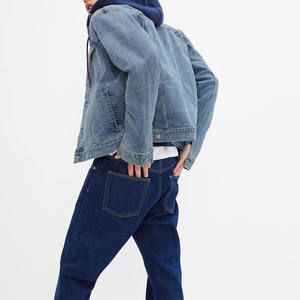 2025 veste en jean sur mesure concevez votre propre logo hommes veste en jean coupe-vent hommes veste en jean - Product Image 3